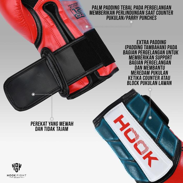 SARUNG TINJU HOOK FIGHT GEAR, SARUNG MUAY THAI, SARUNG TINJU MUAY THAI