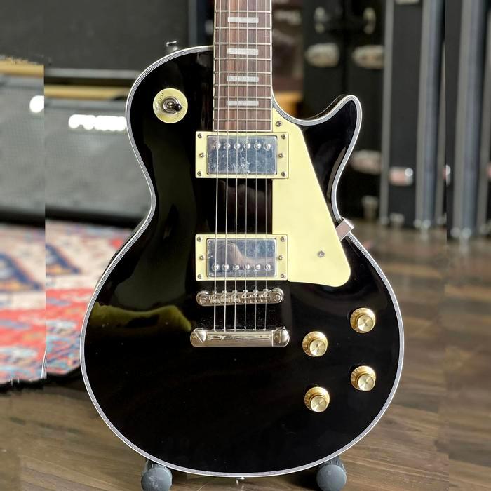 Gitar elektrik Gibson Lespaul Original - Black biasa, tidak pack kayu