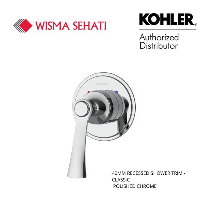 ` KOHLER 40MM RECESSED SHOWER TRIM - CLASSIC 26481T-4-CP POLISHED CHROME