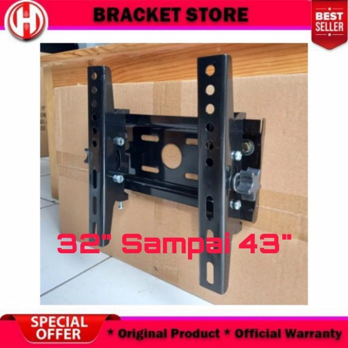 bracket tv 24inc sampai 43inc