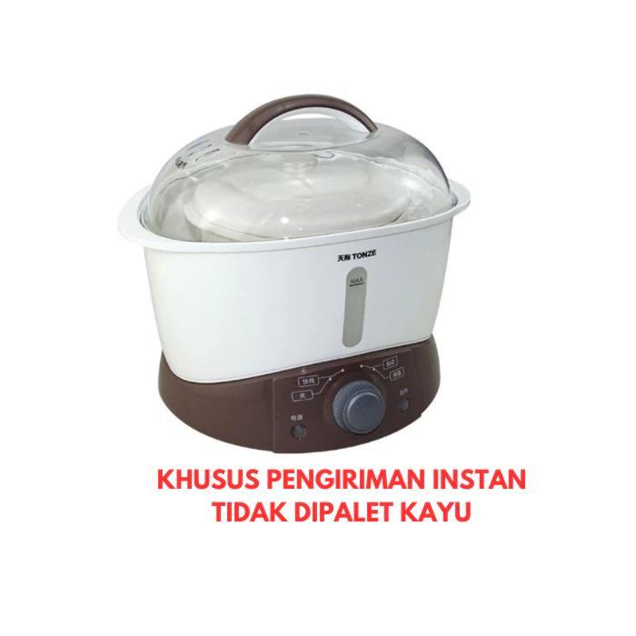 TONZE Stew Pot Slow Cooker GSD-32A 3.2 Lt Panci Pemanas Makanan 3 Wadah Keramik 600 Watt Cocok untuk