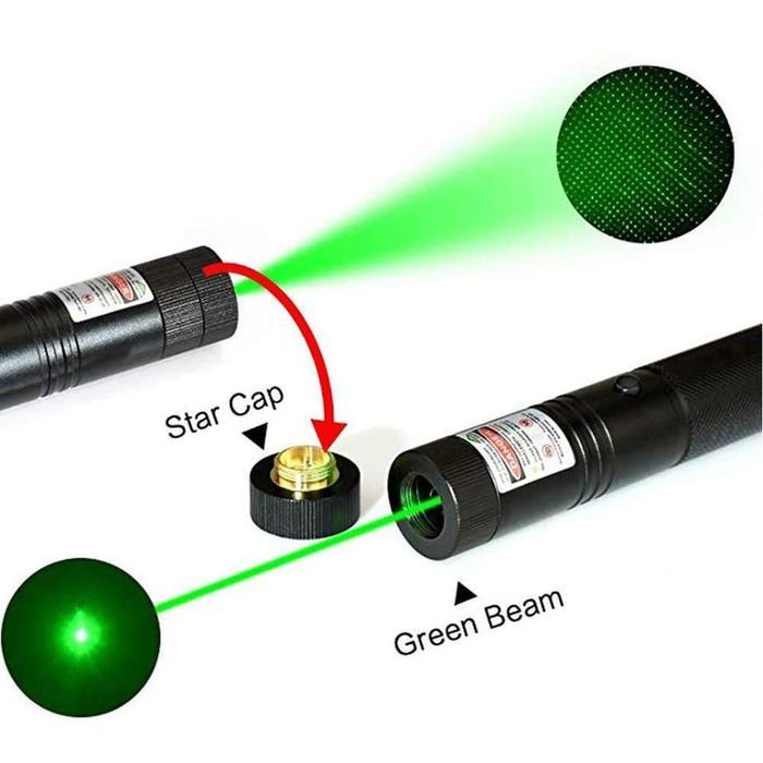 Laser Leser Hijau Green Laser Pointer Jarak Jauh 303 Baterai Charge Original Senter