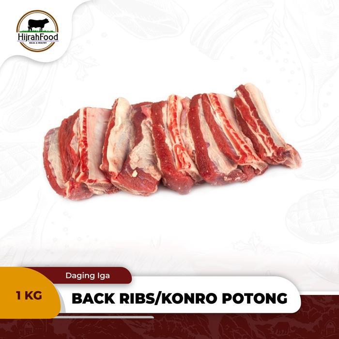 Hijrahfood Back Ribs / Konro Daging Sapi Iga Konro - Potongan Kecil
