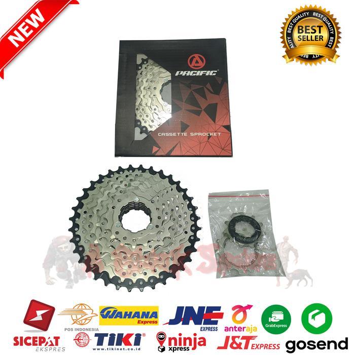 Sprocket Freewheel Cassete Sepeda 8 Speed 11-36T Pacific Sp-F316 Gir S