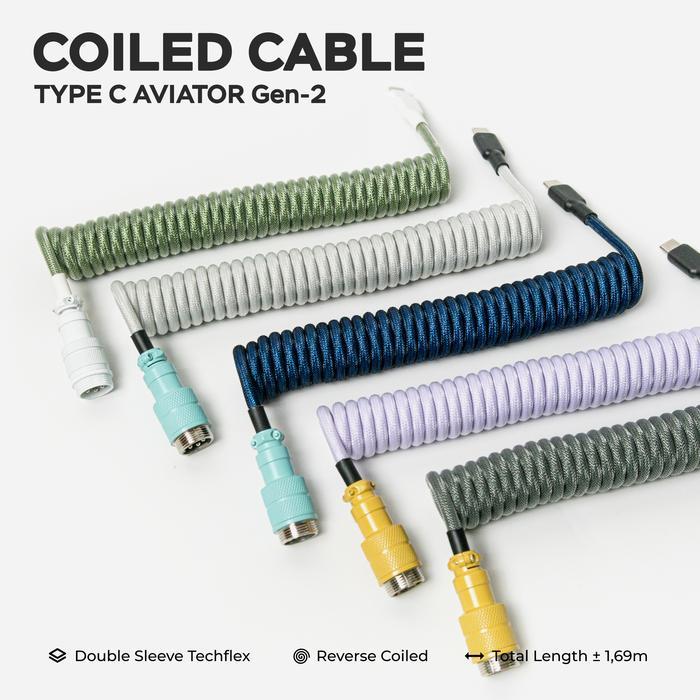 Asus - Coiled Cable Mechanical Keyboard Type C Aviator