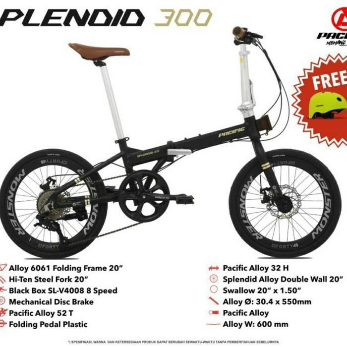 Sepeda lipat 20inch pacific Splendid 300 8sp