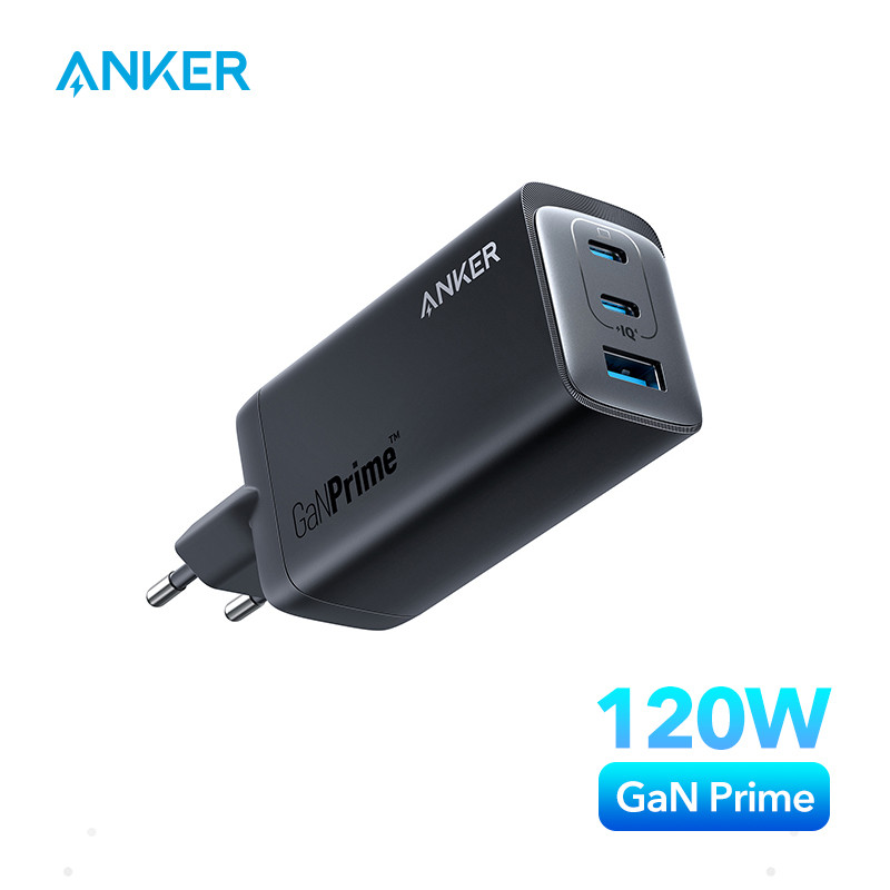 . Anker 737 Charger 120W Gan Charger Usb Type C Charger Gan Prime Fast -