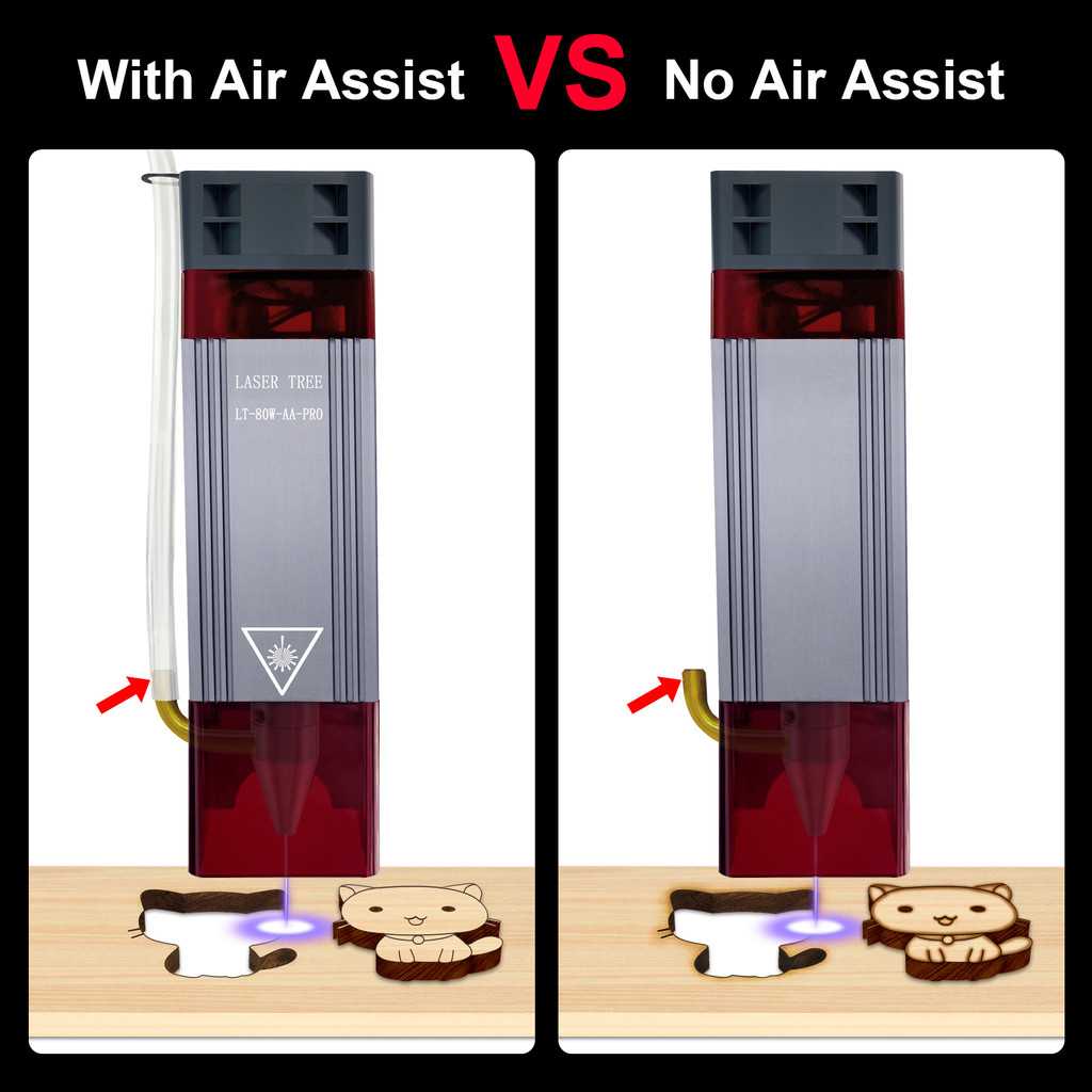 . Laser Tree 80W Laser Module With Air Assist 20W 40W Laser Head 450Nm -