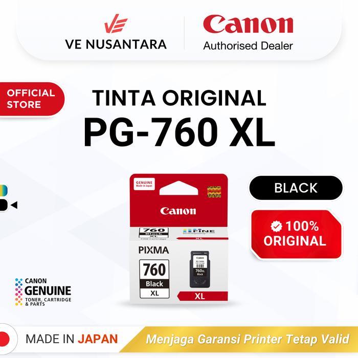 Tinta Original Canon 760 Pigment Black XL PG-760 XL - Tinta Canon TS5370 TS5370a - Tinta Cartridge