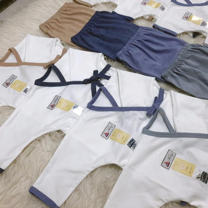 KIMONO BABY NARY EARTH TONE 0-3M PIYAMA BAJU BAYI NEWBORN LAHIRAN KADO