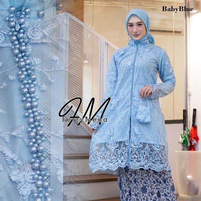 kebaya tunik dress tile mutiara kebaya wanita modern