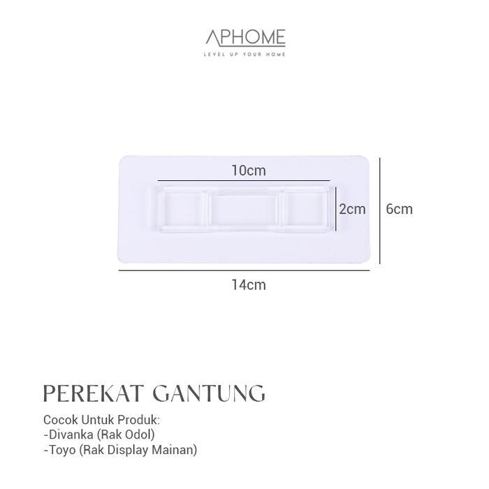 APHOME Stiker Double Tape Wall-mounted Perekat Dinding Gantungan Tembok