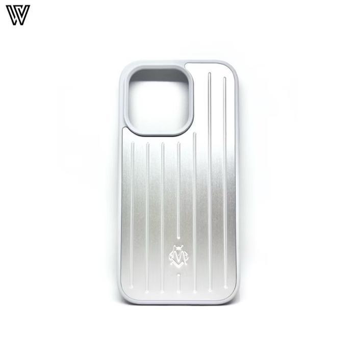 STOK TERBATAS  RIMOWA BLACK & SILVER IPHONE CASE TERJANGKAU