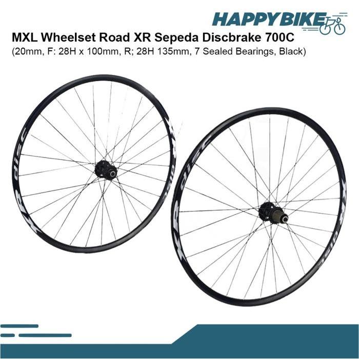 MXL WHEELSET SEPEDA BALAP ROADBIKE XR DISC 20MM 700C VELG SEPEDA BALAP ROADBIKE FULL SET