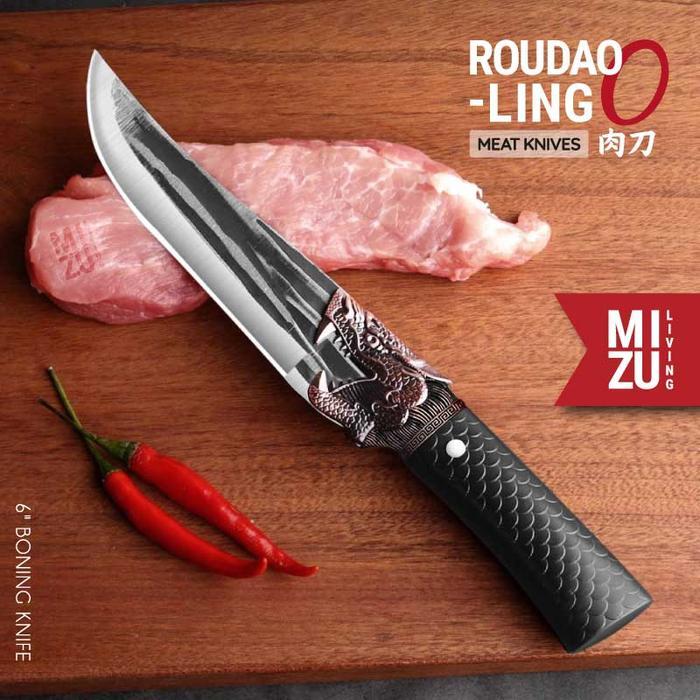 Mizu Roudao-Ling Meat Knife Stainless Kitchen Knife Boning Knife Pisau Daging Piso Dapur Stenlis