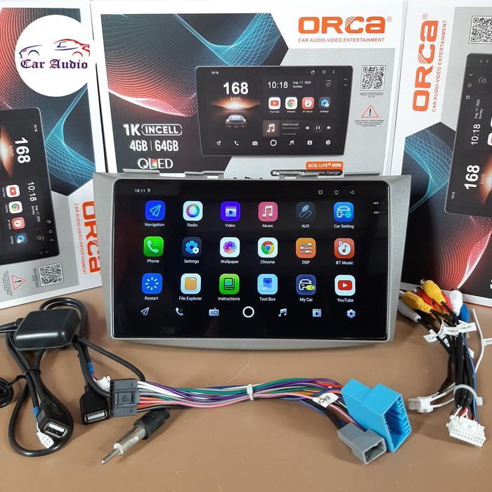 HEAD UNIT ANDROID ORCA RAM 4/64 GB ERTIGA 2012 - 2017 ANDROID 9 INCH ORCA INCELL BLACK SCREEN