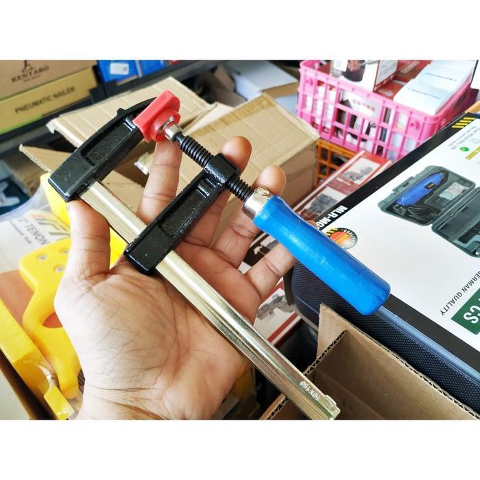 Sale Catok Cebol 15Cm Wood F Clamp 150Mm X 50Mm Klem Kayu 15Cm