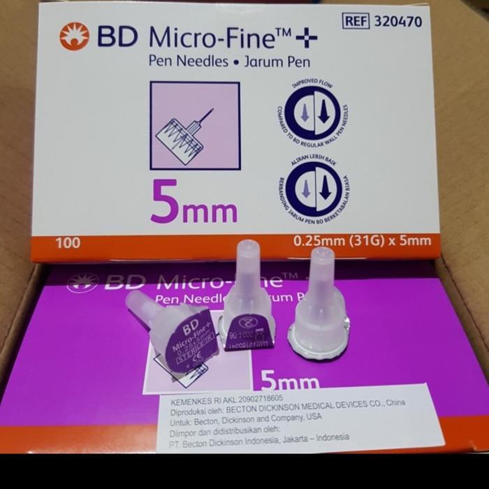 Jarum Insulin 5mm/Jarum Insulin Microfine BD 31Gx5mm