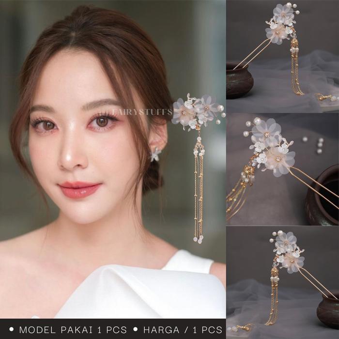 Tusuk Konde Rambut Sanggul Lamaran Pesta Hairpiece Aksesoris Rambut