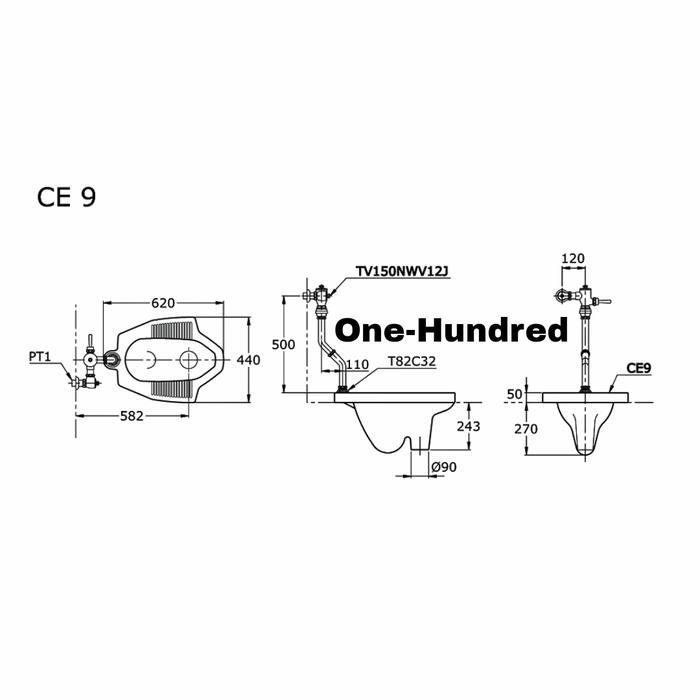 CLOSET JONGKOK TOTO FLUSH CE-9