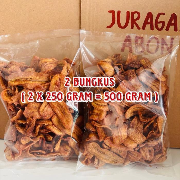 Keripik Sale Pisang Kering Khas Cilacap Kemasan 250 Gram 500 Gram 1 Kg Cemilan Buah Kering Enak