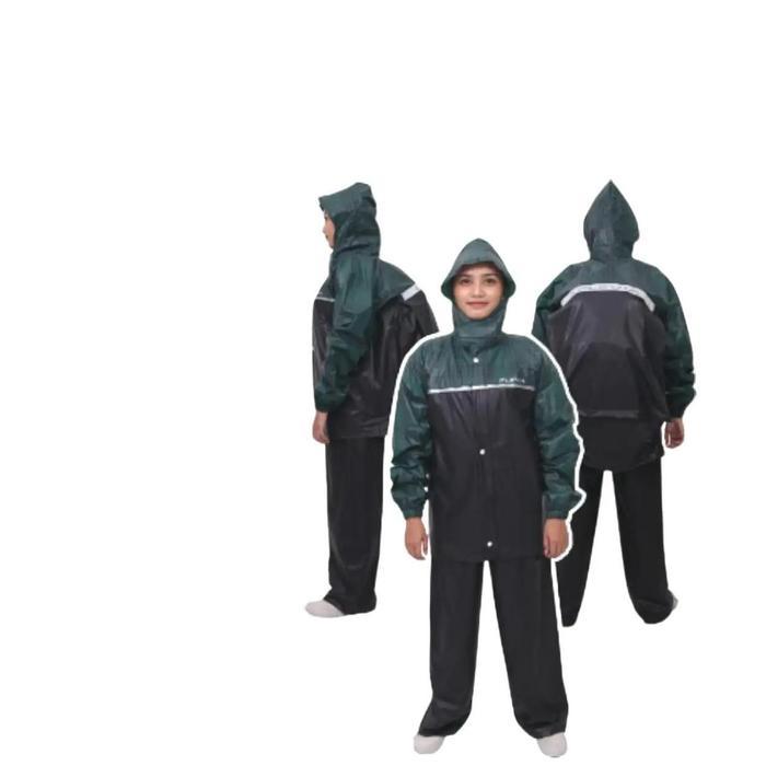 Jas Hujan PLEVIA 8110 Backpack Pria Wanita / Jas Hujan Ransel Dewasa