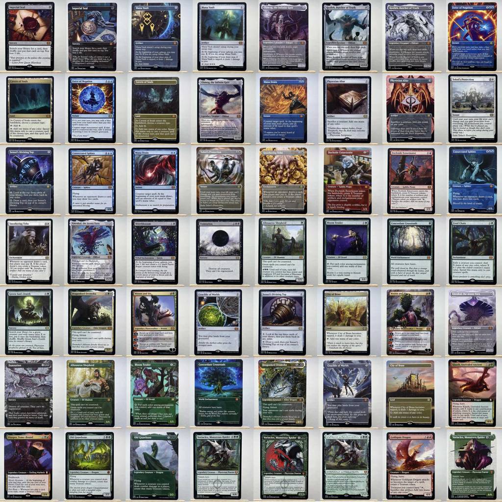 KHM AFR 2X2 HOLO9-002 Tcg proxy magic cards Smothering Tithe Bloom Tender City of Brass Damnation