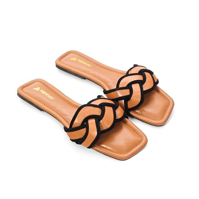 Donatello - Sandal Wanita Flat Sandal Teplek Aura Anti Slip