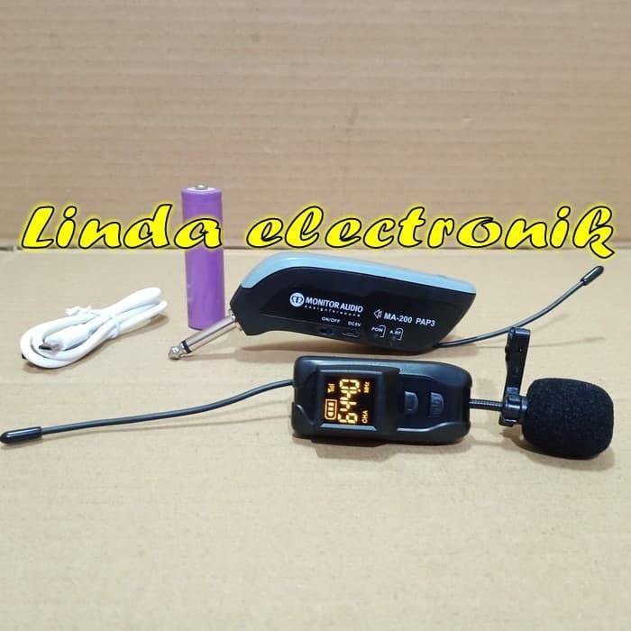 MONITOR AUDIO MA 200 PAP3 WIRELESS MICROPHONE CLIP ON PORTABLE MIC