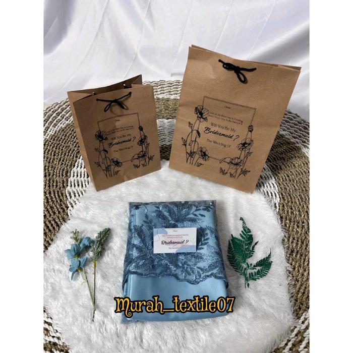 FREE PAPER BAG KAIN PAKET BRIDESMAIDS/PAKET SERAGAMAN/PAKET BRIDESMAIDS NIKAHAN DAN WISUDA