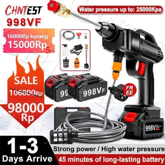 150Bar Alat Cuci Mesin Mini Portable semprotancuci motor alat pencuci jet cleaner