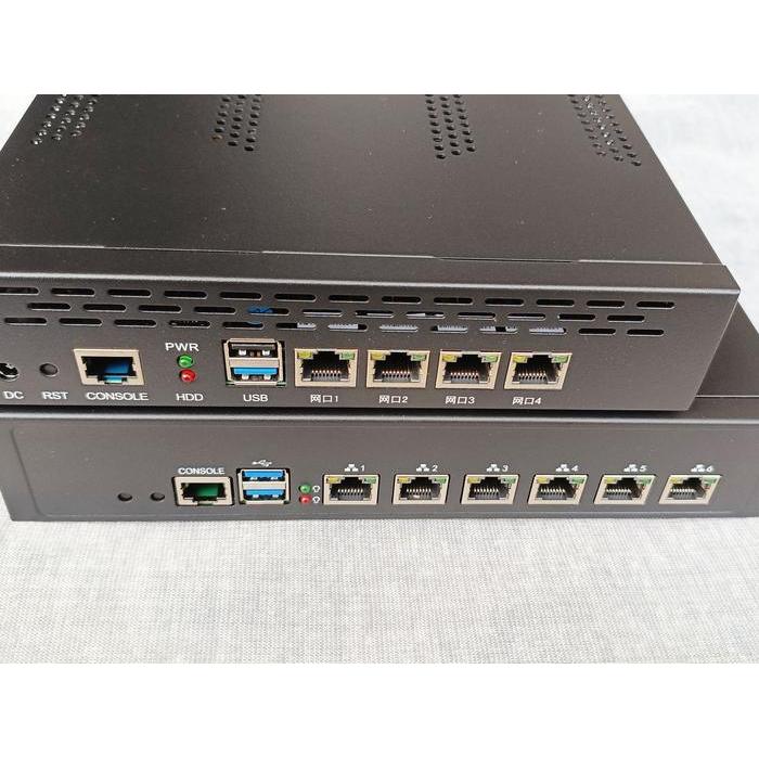 Mikrotik X86 4 Core 4 Thread 2.0 2.6 Ghz Industrial Mini Router Pc 4 Ether 2.5G 1G Gigabit Level 6