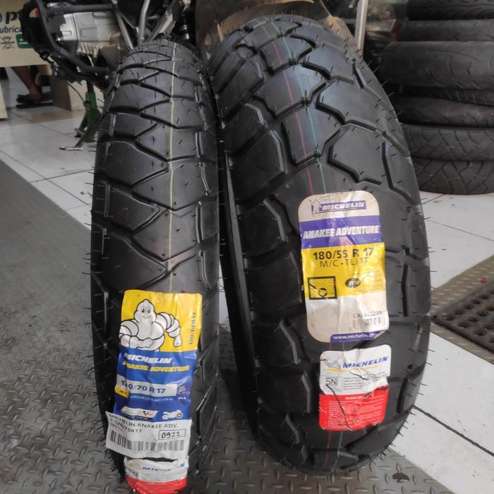 Michelin Anakee Adventure 120/70-17 + 180/55-17 ban dual purpose
