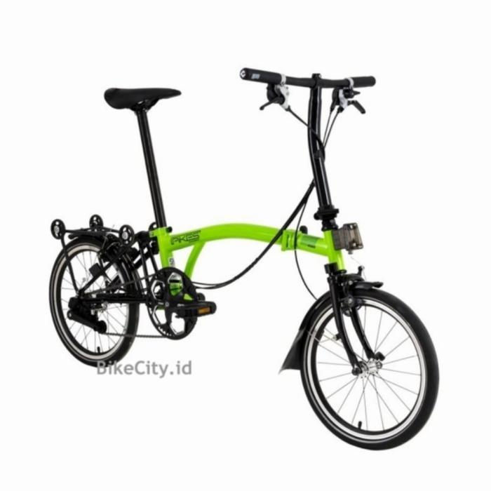 Sepeda Lipat ELEMENT PIKES GEN 2 Nature Green Orange Stang M New - Neon Lime