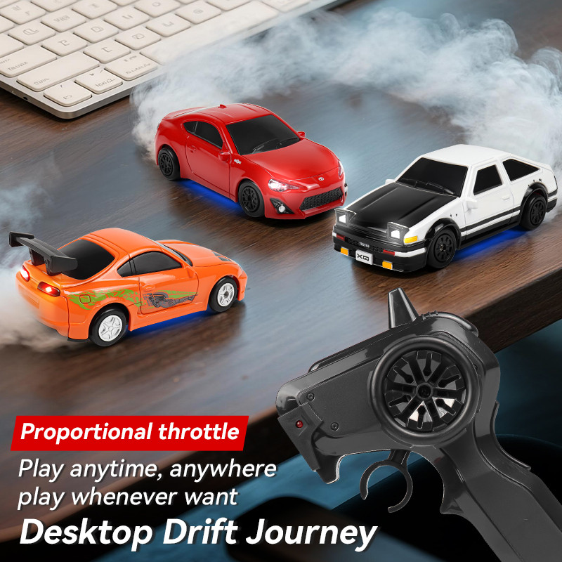 1:64 Mini RC Drift Cars Professional High Speed Radio Turbo Racing 2.4Gh Gyro Remote Control Racing