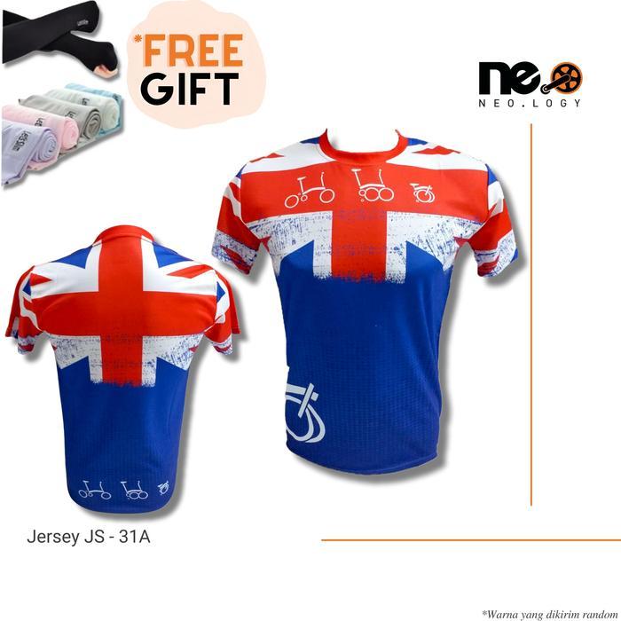Kaos Brompton Jersey Dry -Fit Sepeda Lipat