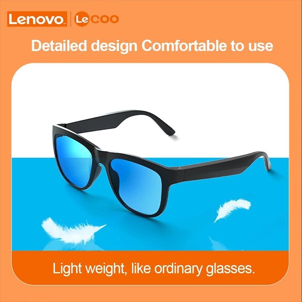 . Lenovo Lecoo Smart Sunglasses C8 Headset Outdoor Sport Hifi Phone -