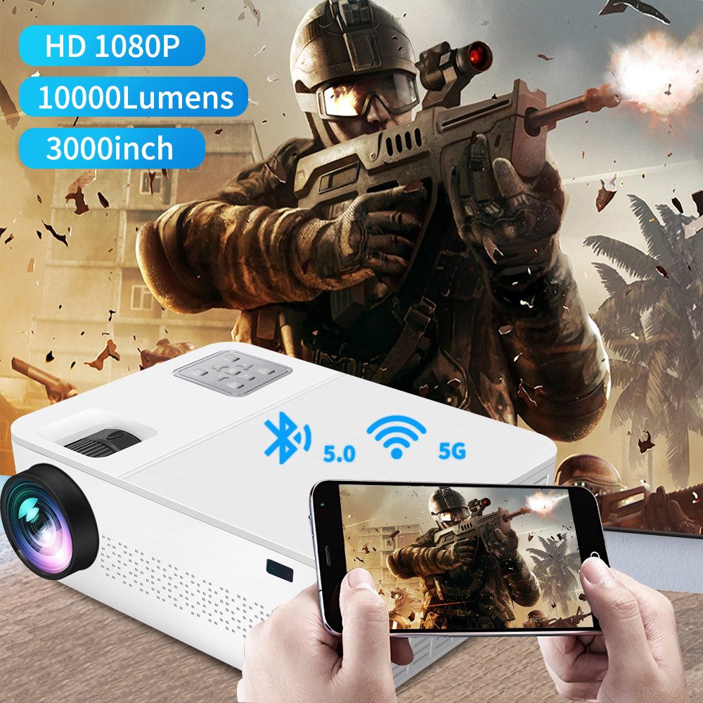 . Yersida Projector G6 Full Hd Native 1080P 5G Wifi Bluetooth Support -