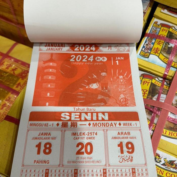 Kalender Harian Lokal Indonesia Indonesian Calendar 2023 Ukuran Besar