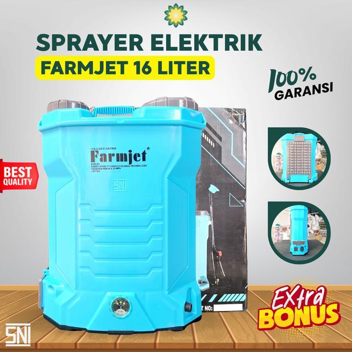Sprayer Elektrik FARMJET 14/16 Liter Tangki Semprot Hama Otomatis