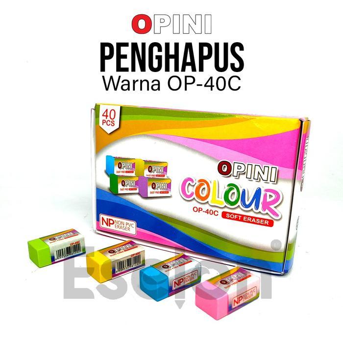 40pcs Penghapus OPINI / Penghapus / 1pack Penghapus OPINIi kecil