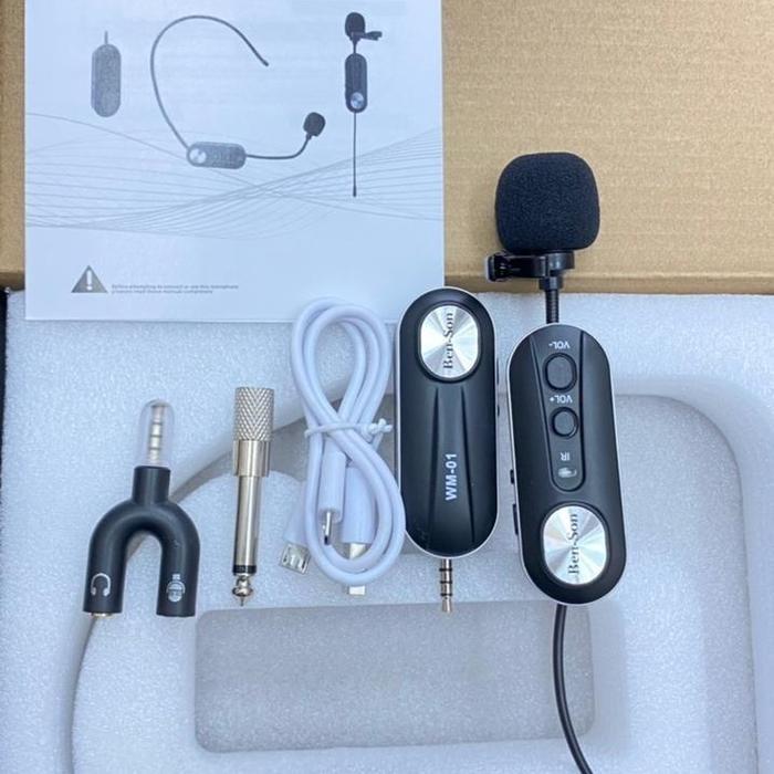 Mic Wireless Jepit Imam Masjid Jangkauan 40 Meter