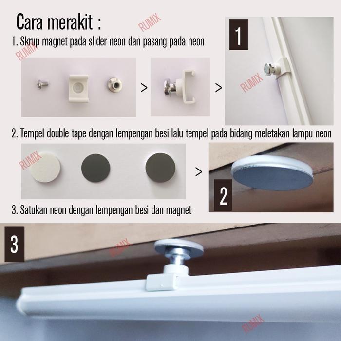 NEON LAMPU USB STRIP LED BELAJAR KERJA RUMAH DAPUR MEJA TABUNG PANJANG
