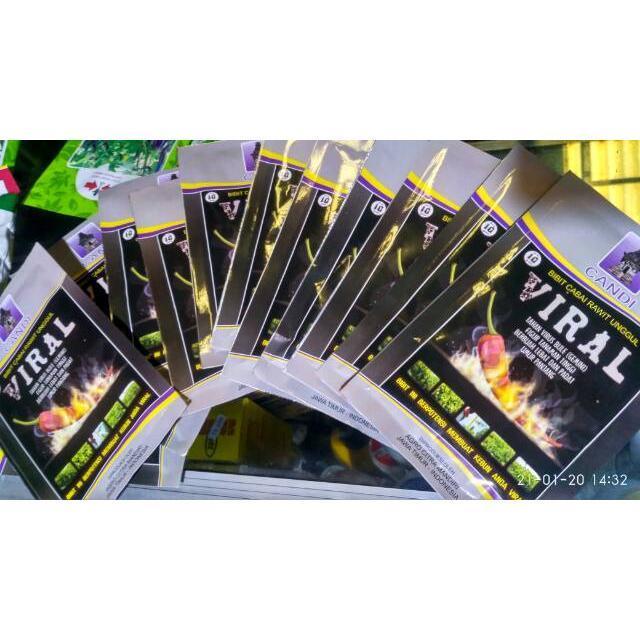 Benih Cabai Rawit VIRAL Repack Original - Isi 100 Biji Bibit Sayuran Benih Sayuran Viral Cabe Merah