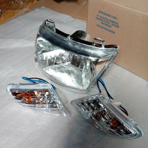' Headlamp Reflektor lampu dan sein Honda Supra X lama Supra x100
