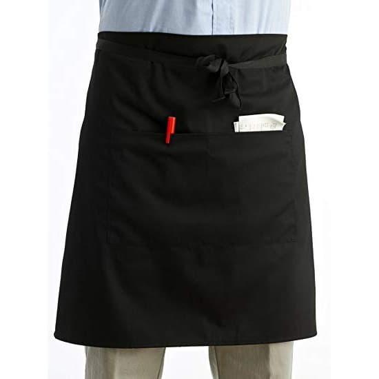 Apron Half Celemek Waiter Warna Hitam Polos