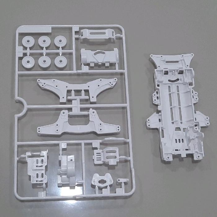 Chassis + Gearbox VZ Ori Tamiya Chassis VZ Warna