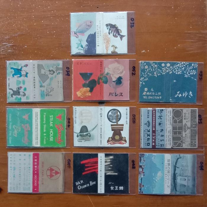 bungkus korek api Jepang kuno paket 7