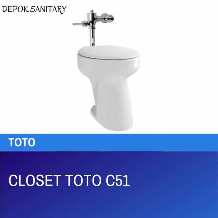 CLOSET DUDUK TOTO C51/ CLOSET TOTO C51/ CLOSET DUDUK TOTO