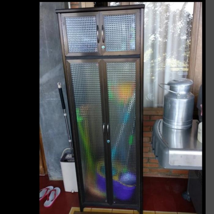 TC ALUMINIUM LSG738 54X38X170 s b w LEMARI RAK SAPU ALUMINIUM 15U 20U SILVER COKLAT PUTIH SIMPAN